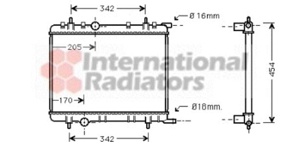 Radiator racire motor