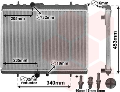 Radiator racire motor