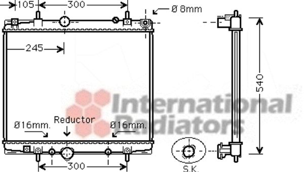 Radiator racire motor