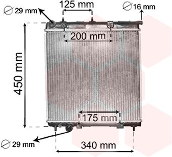 Radiator racire motor