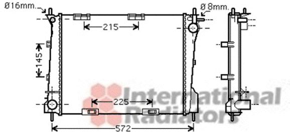 Radiator racire motor