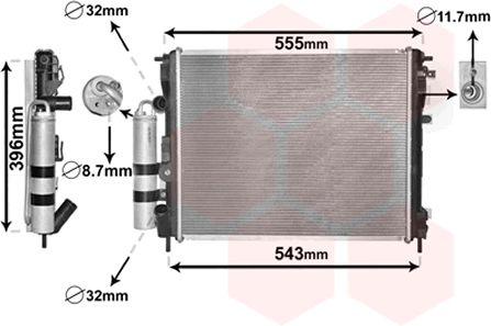 Radiator racire motor