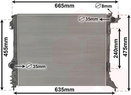 Radiator racire motor