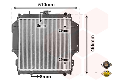 Radiator racire motor