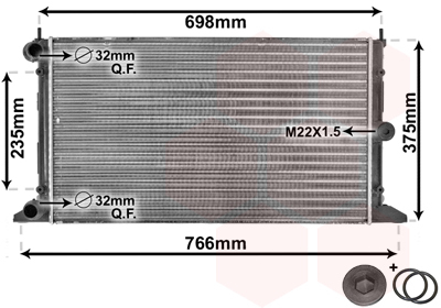 Radiator racire motor