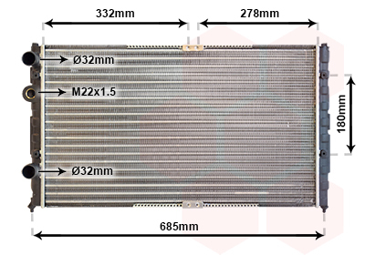 Radiator racire motor