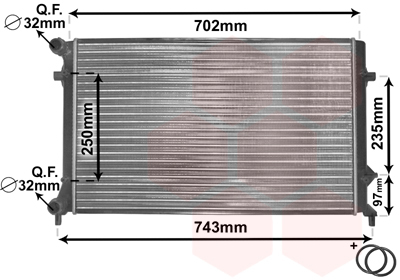 Radiator racire motor