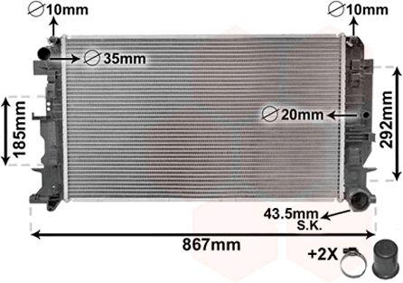 Radiator racire motor