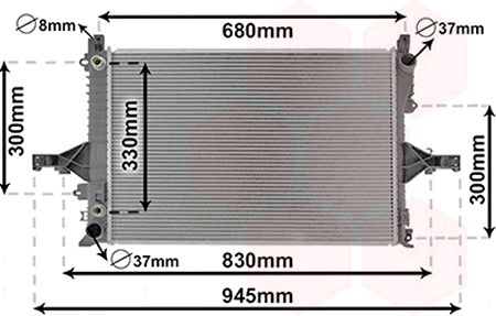 Radiator racire motor