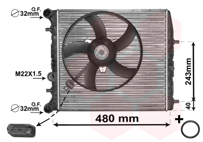 Radiator racire motor