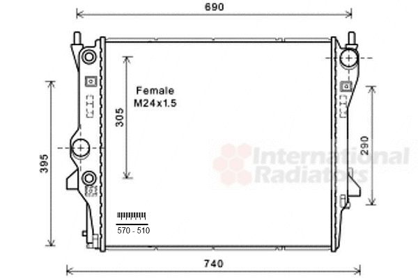 Radiator racire motor