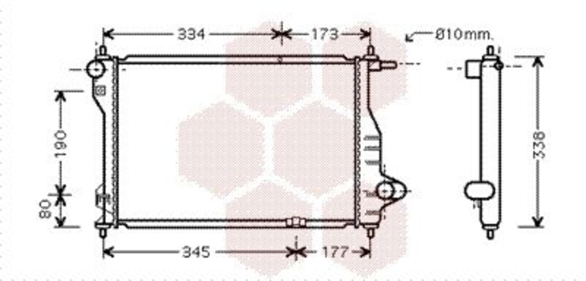 Radiator racire motor