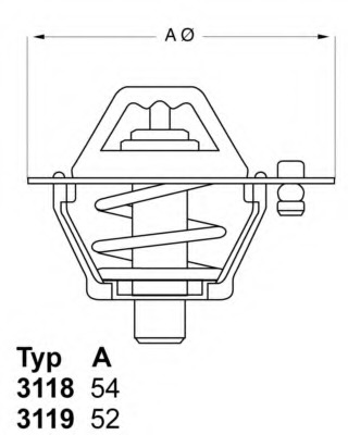 Termostat lichid racire