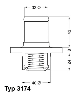 Termostat lichid racire