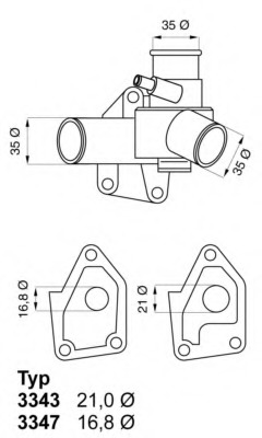 Termostat lichid racire