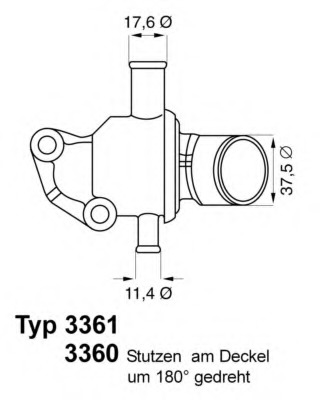 Termostat lichid racire