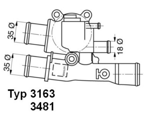 Termostat lichid racire