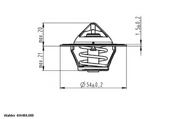 Termostat lichid racire