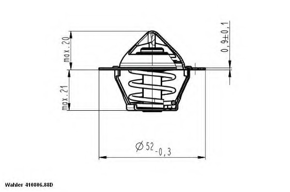 Termostat lichid racire