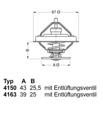 Termostat lichid racire