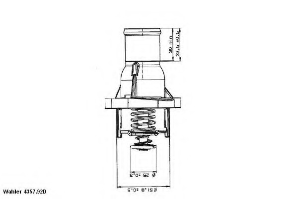 Termostat lichid racire