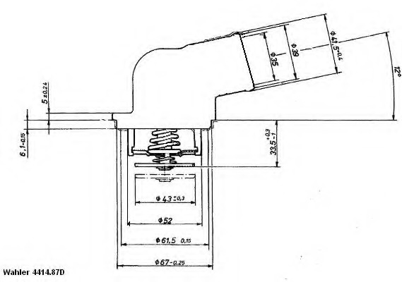 Termostat lichid racire