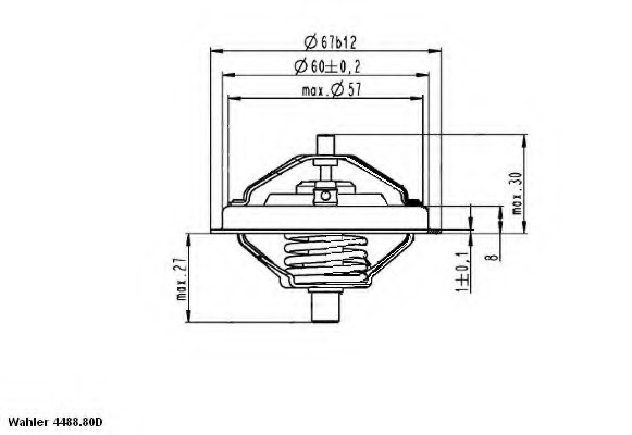 Termostat lichid racire