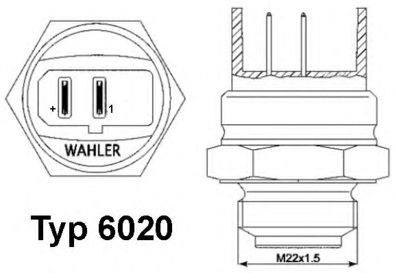 Comutator temperatura ventilator radiator