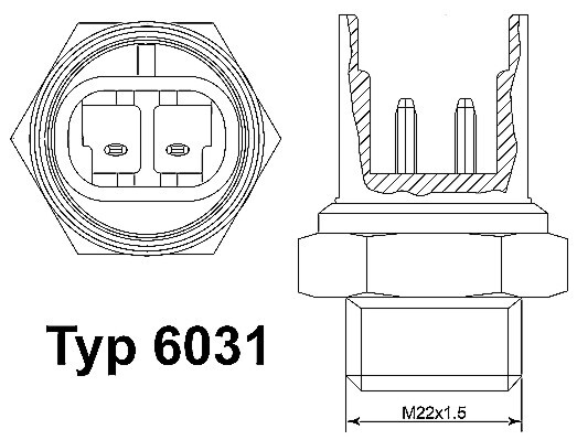 Comutator temperatura ventilator radiator