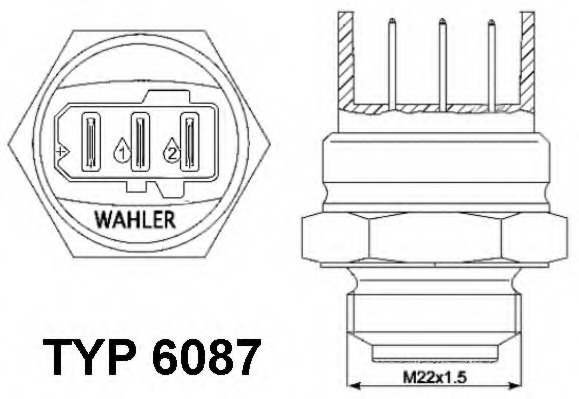 Comutator temperatura ventilator radiator