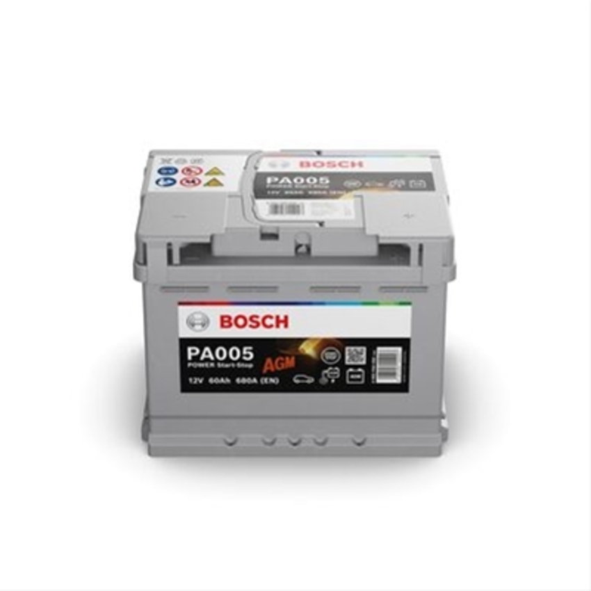 Baterie bosch power agm 12 v pa005 60ah 680a