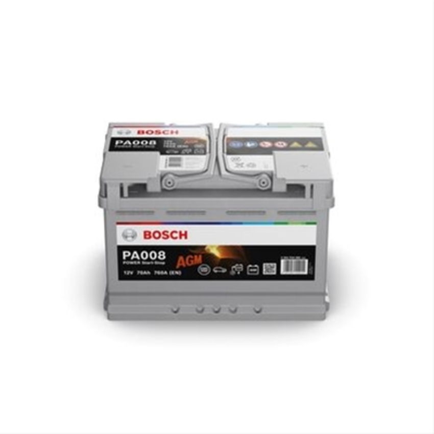 Baterie bosch power agm 12 v pa008 70ah 760a 278x175x190 +dr