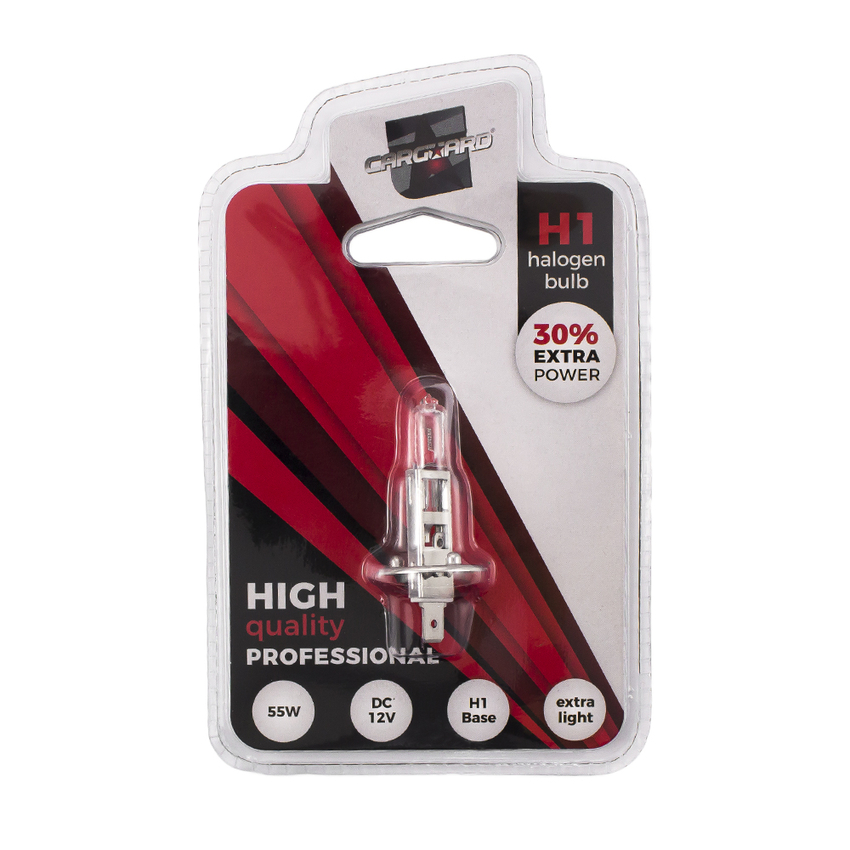 Bec halogen h1, 55w, +30% intensitate - carguard