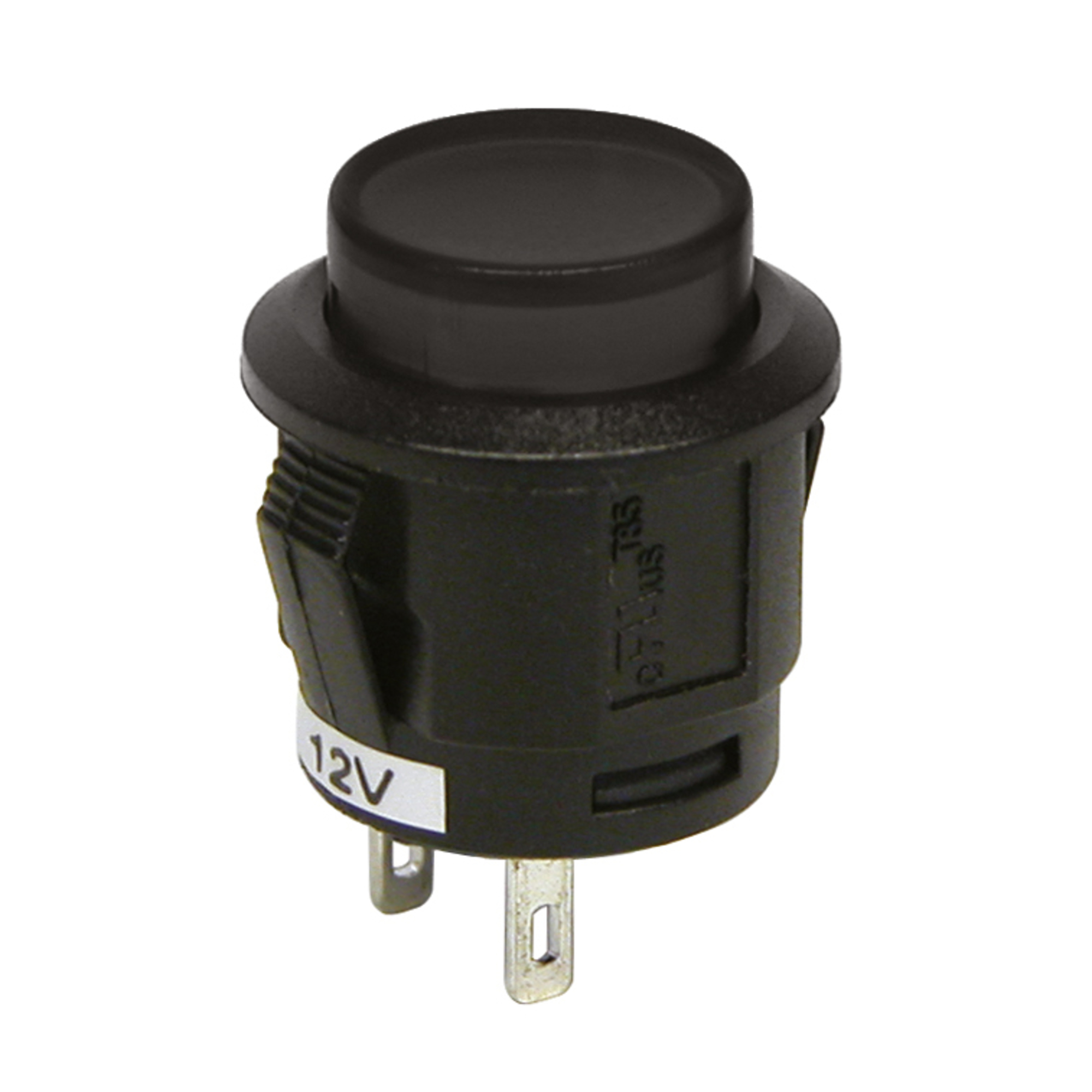 Intrerupator tip buton cu revenire negru 12v 20a