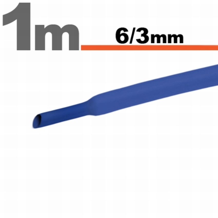 Tub termocontractibilalbastru • 6 / 3 mm