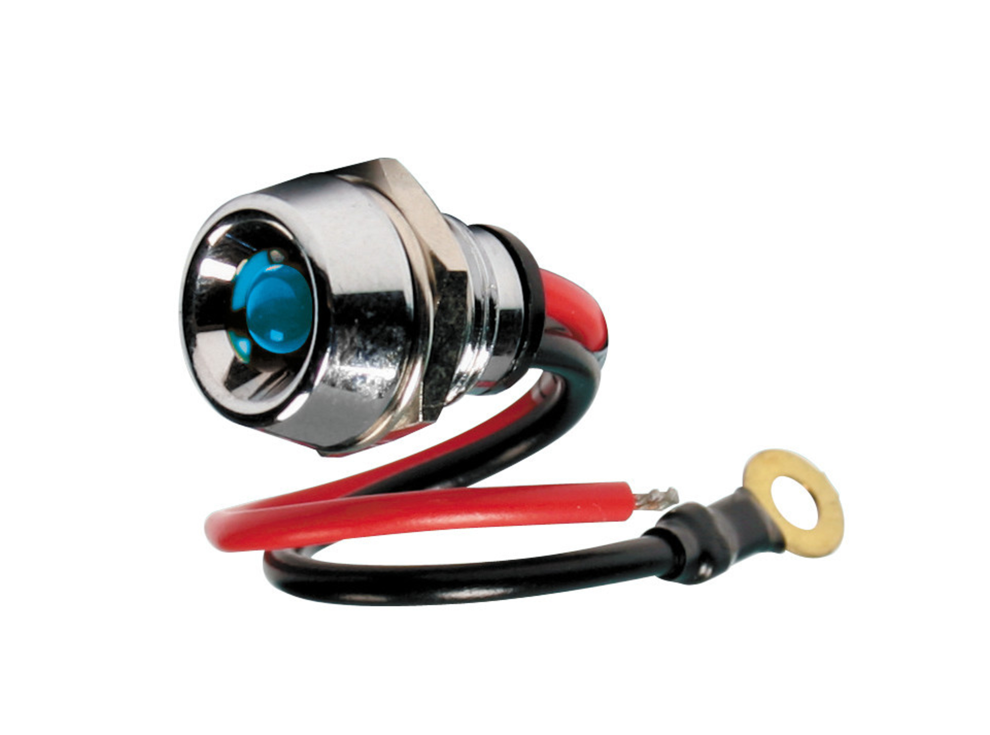 Indicator luminos led 12/24v - albastru