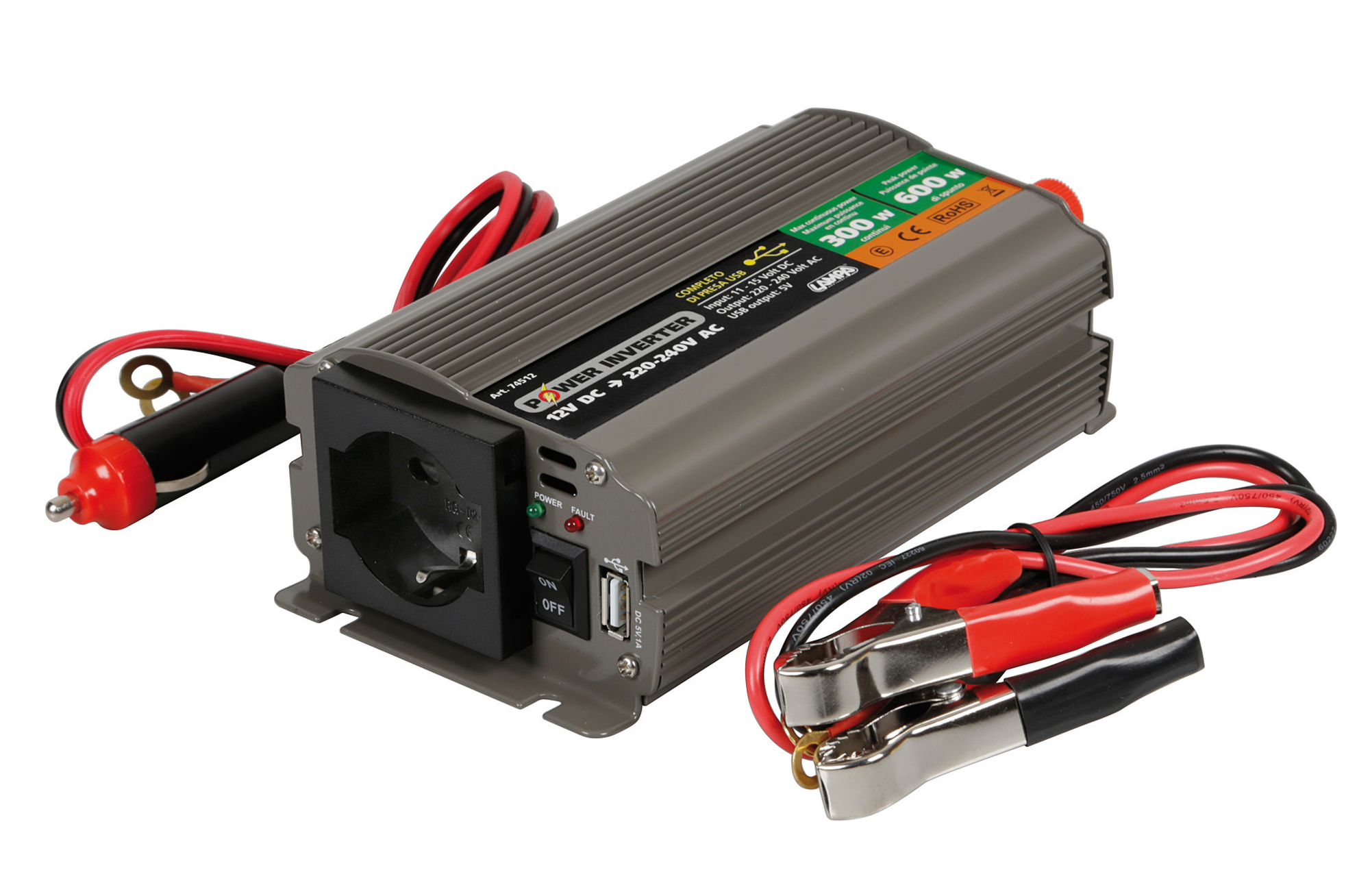 Invertor curent de la 12v la 220v 300w