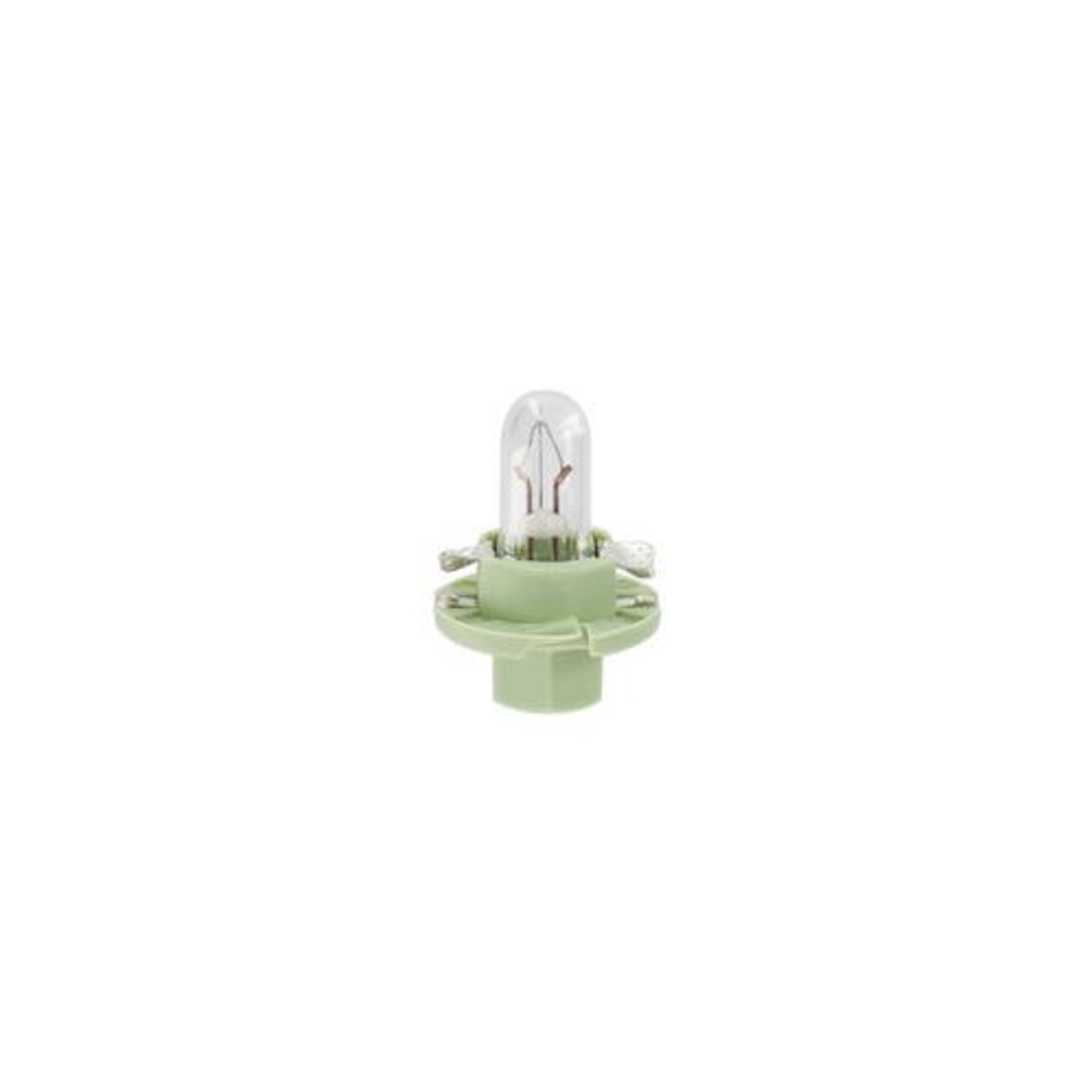 Bec 12v - 2w bord soclu plastic verde deschis bx8,4d 1buc narva