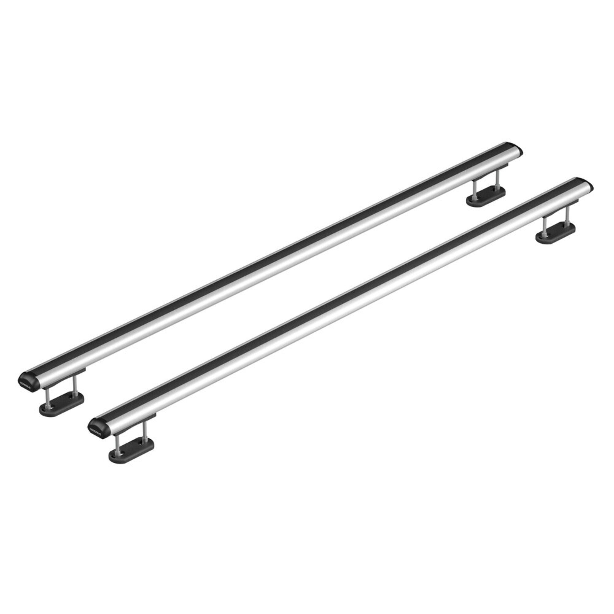 Set suporti portbagaj complet kuma din aluminiu, montaj pe bare longitudinale 2buc - m - 122cm